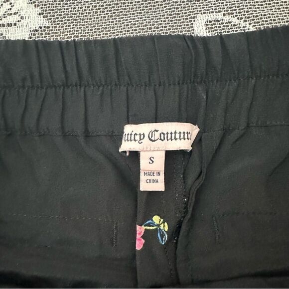 Juicy Couture 100% Silk Floral Joggers Sz Small - Picture 9 of 15